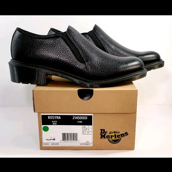 Dr Martens Work Shoes, Black Leather, Size 9 *NEW!*