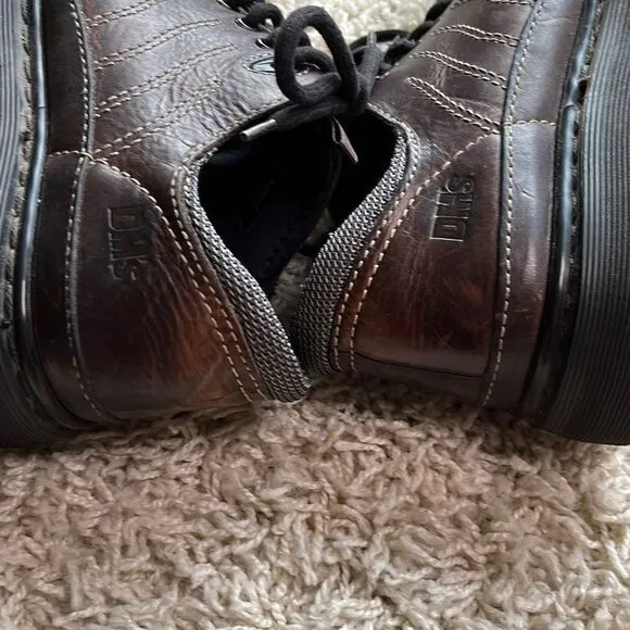 Dr. Martens Vintage Brown Lace-up Shoes Made in England AW004 Mens Size 8