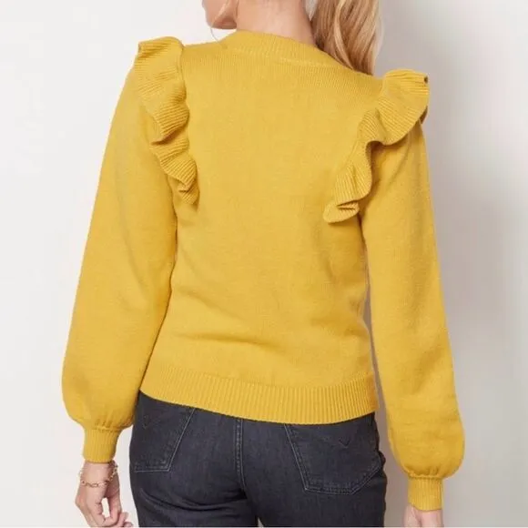 dRA Los Angeles/Anthropologie Ruffle Chic Sweater