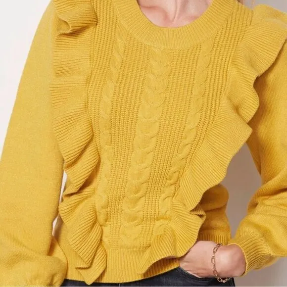 dRA Los Angeles/Anthropologie Ruffle Chic Sweater