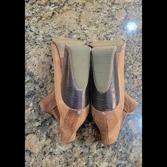 Dries Van Noten Ankle Boots Brown Leather Heeled Booties Womens Shoes 36 6 Italy