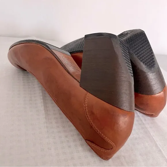 DRIES VAN NOTEN Vintage Brown Leather Heels Shoes Size 37 (7 M) Italy RARE