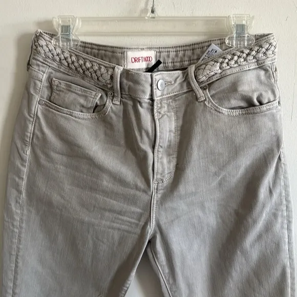DRIFTWOOD Braided waistband ROXY CROPPED flare JEANS size 29