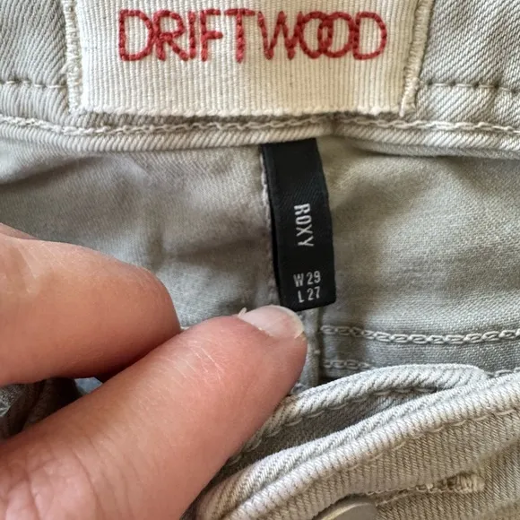 DRIFTWOOD Braided waistband ROXY CROPPED flare JEANS size 29