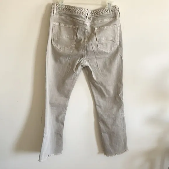 DRIFTWOOD Braided waistband ROXY CROPPED flare JEANS size 29