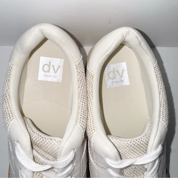 DV by Dolce Vita Bubbles Tan Almond Tweed Sz 9.5 Platform Y2K