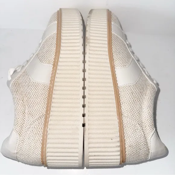 DV by Dolce Vita Bubbles Tan Almond Tweed Sz 9.5 Platform Y2K