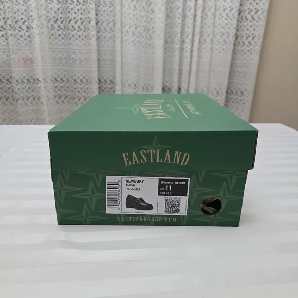 Eastland Black Flats and Loafers with Classic Penny Design