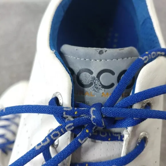 Ecco Biom Natural Motion Golf Shoes Mens 41 EU Spikeless Low Top White Leather