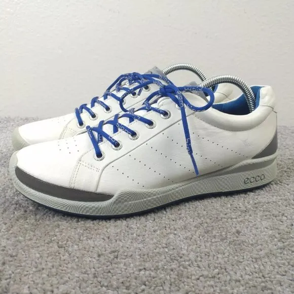 Ecco Biom Natural Motion Golf Shoes Mens 41 EU Spikeless Low Top White Leather