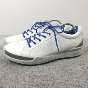 Ecco Biom Natural Motion Golf Shoes Mens 41 EU Spikeless Low Top White Leather