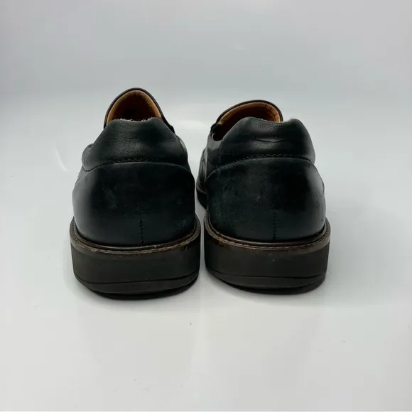 ECCO Holton Apron Toe slip on shoes black leather size 44 9.5 10