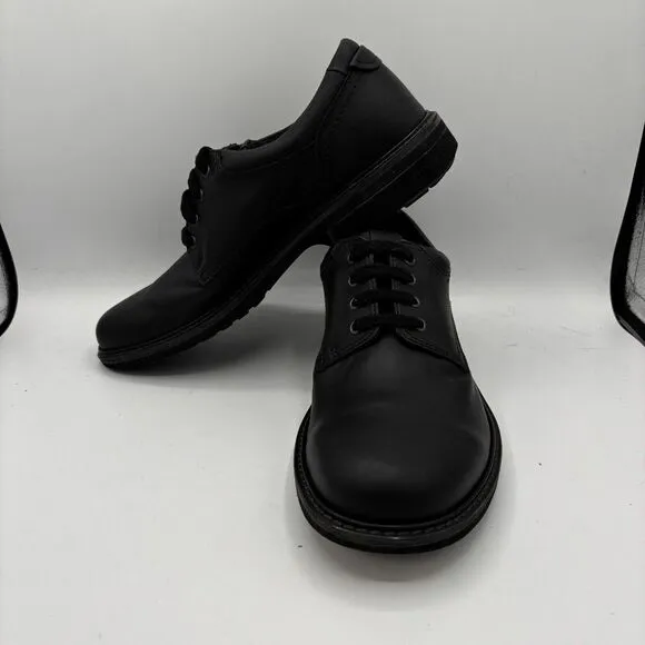ECCO Men's Plain Toe Dress Shoes Size EU 42 US 8-8.5 Leather Black