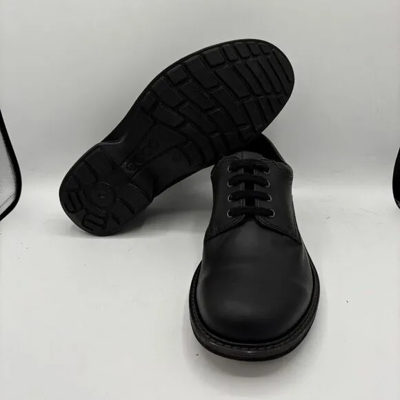 ECCO Men's Plain Toe Dress Shoes Size EU 42 US 8-8.5 Leather Black