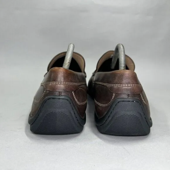Ecco Men's Size 11 Classic Moc 2.0 Brown Leather Loafers