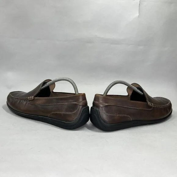Ecco Men's Size 11 Classic Moc 2.0 Brown Leather Loafers