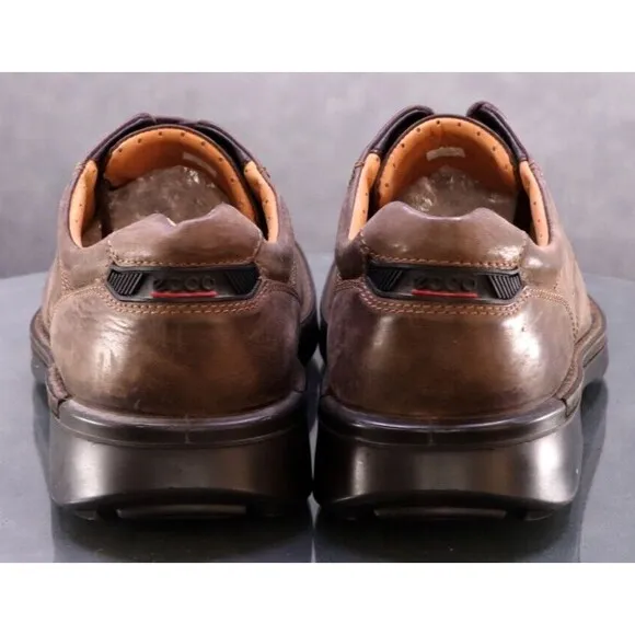 ECCO Seawalker Men's Walking Casual Shoes Size EU 47 US 13-13.5 Leather Brown