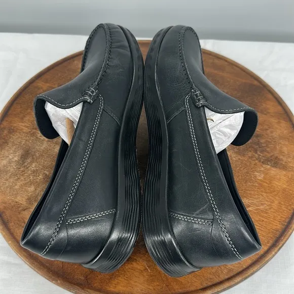 Ecco Shoes Mens 44 (US 10-10.5) Lite Moc Classic Blue Leather Slip On Loafers