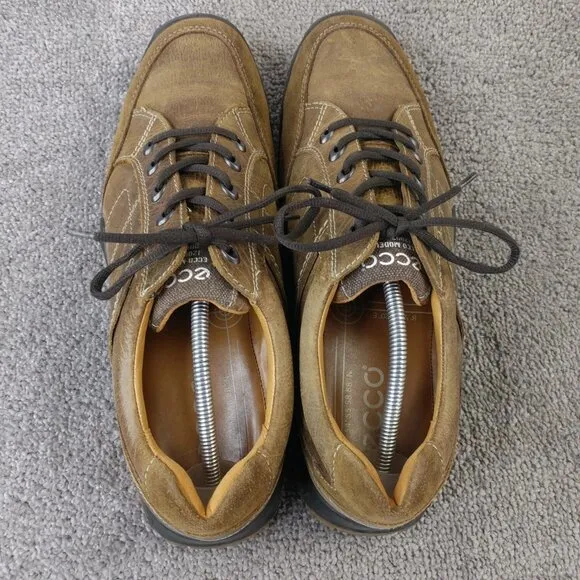ECCO Zone Tie Oxford Mens Size 47 EU Shoes Lace Up Brown Leather Low Top