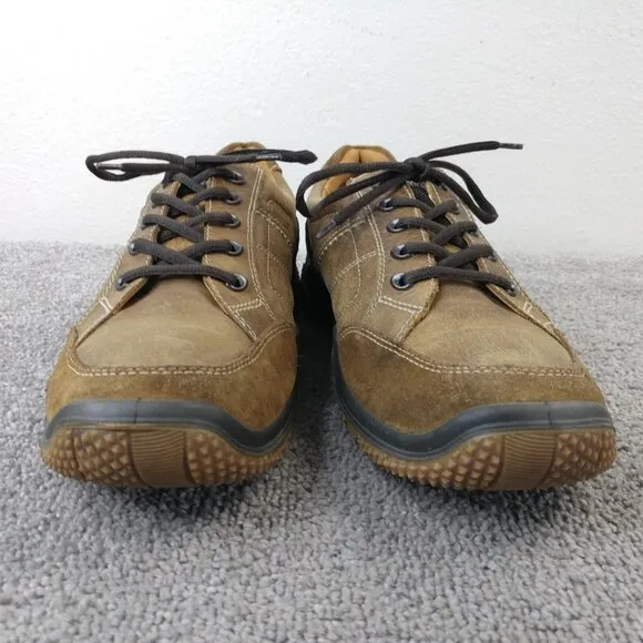 ECCO Zone Tie Oxford Mens Size 47 EU Shoes Lace Up Brown Leather Low Top