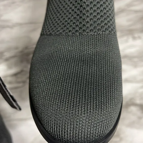Eileen Fisher Clever Stretch Bootie Sz 8 Women's Gray Ankle Boots Almost New