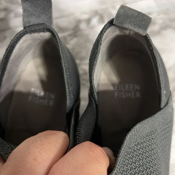 Eileen Fisher Clever Stretch Bootie Sz 8 Women's Gray Ankle Boots Almost New