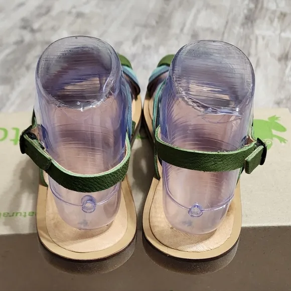 El Naturalista Womens Tulip N5188 Flat Leather Sandal Shoes Size 7