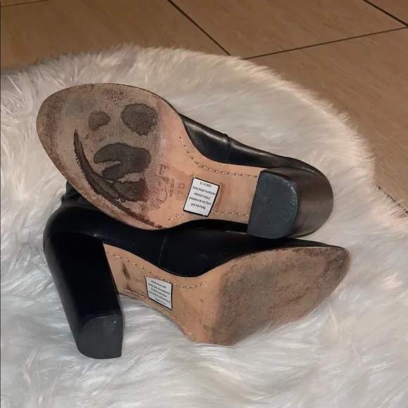 Elizabeth and James E-Solar Ankle Stylish Black Leather Boots