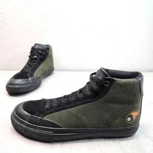 Emerica Omen Skate Shoes Mens 7 Women 8.5  Black Green Streetwear Casual Sneaker