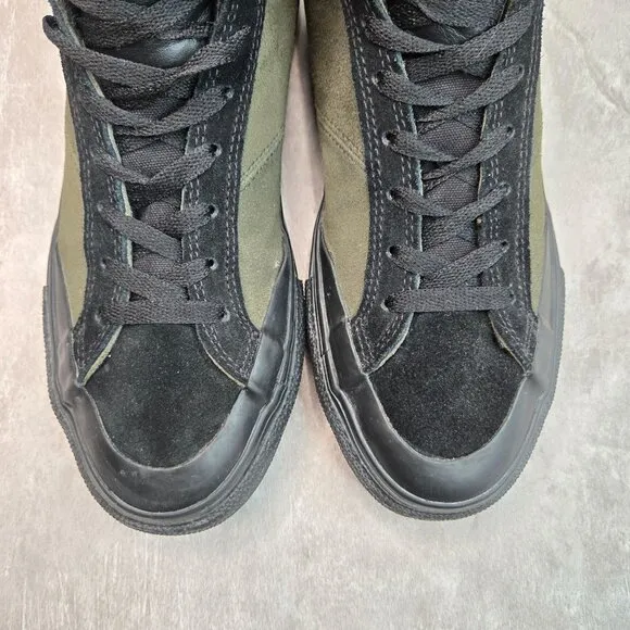Emerica Omen Skate Shoes Mens 7 Women 8.5  Black Green Streetwear Casual Sneaker
