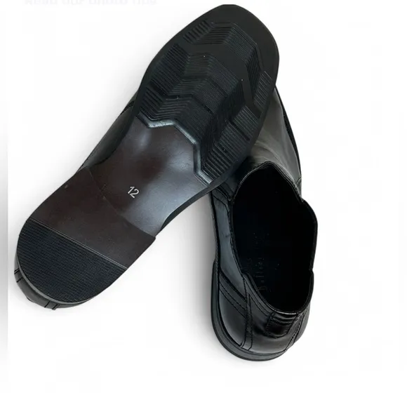 Etto Ballini Men's Leather Boots (Size 12, Black Napa) | Brand New