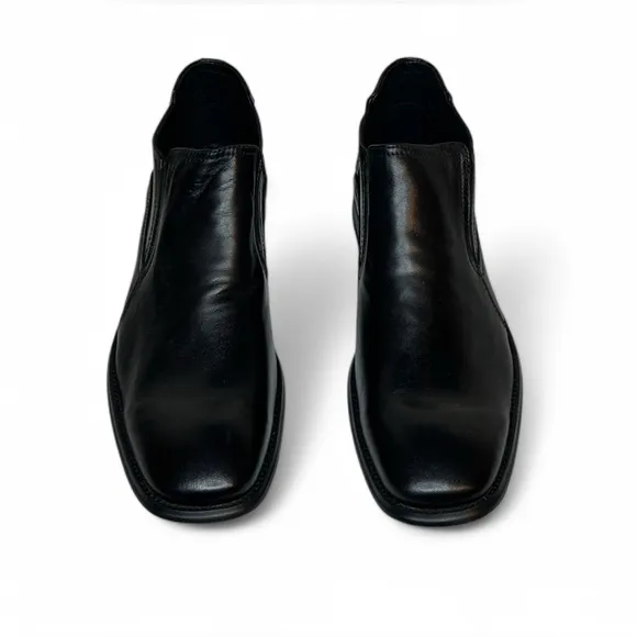 Etto Ballini Men's Leather Boots (Size 12, Black Napa) | Brand New