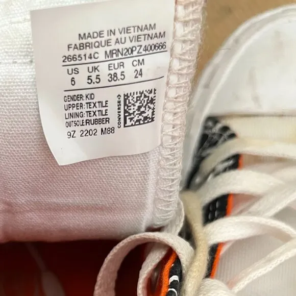 EUC CTAS Converse  UNT1TL3D High GS 'Not A Chuck' (6) KICKS