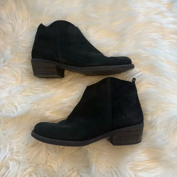 EUC Marroqui Sanchez Suede Booties | Size 8 | Black Ankle Boots