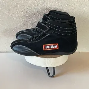 EUC RaceQuip Mens Go Cart Black Racing Shoes Size 12
