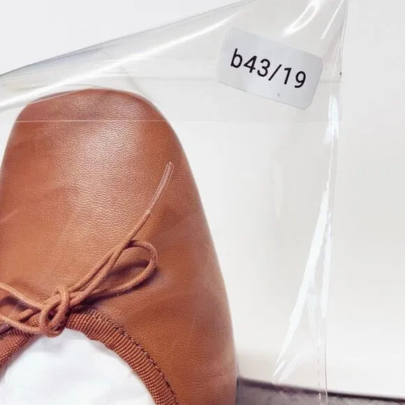 Everlane The Day Ballet Flat in Toaster Almond Leather Shoes Size 7 New
