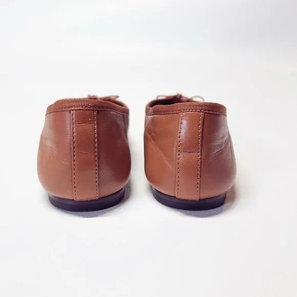 Everlane The Day Ballet Flat in Toaster Almond Leather Shoes Size 7 New