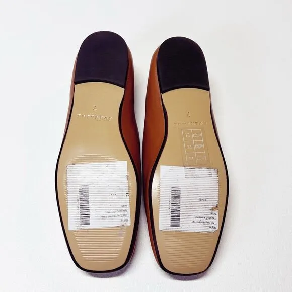 Everlane The Day Ballet Flat in Toaster Almond Leather Shoes Size 7 New