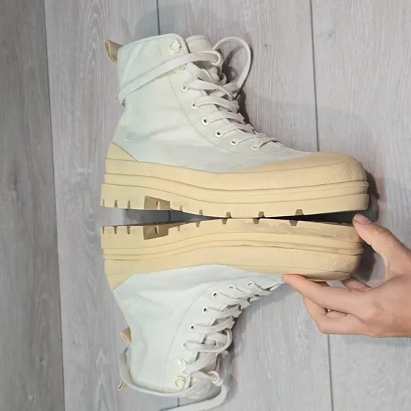 Everlane Women High Top Chunky Tractor sneakers shoes sz 10.5