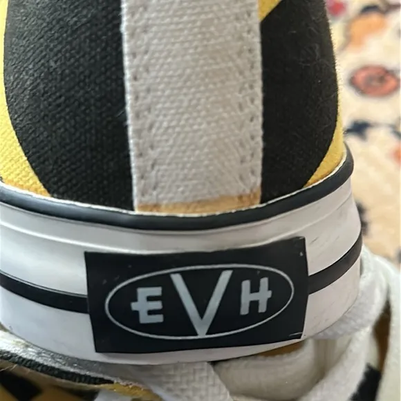 EVH EDDIE VAN HALEN 5150 HIGH TOP SHOES SNEAKERS Guitaris Strap 1978 Size 10.5