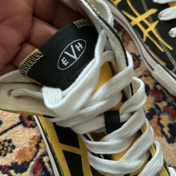 EVH EDDIE VAN HALEN 5150 HIGH TOP SHOES SNEAKERS Guitaris Strap 1978 Size 10.5