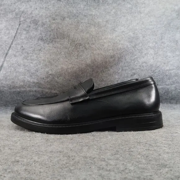 Express Shoes Men 11 Penny Loafer Slip On Leather Classic Lifestyle Preppy Black