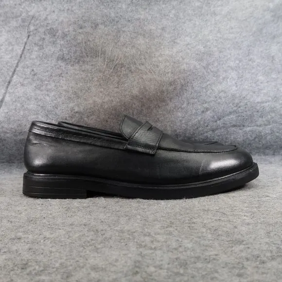 Express Shoes Men 11 Penny Loafer Slip On Leather Classic Lifestyle Preppy Black