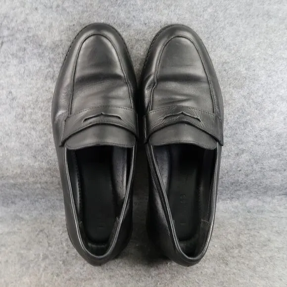 Express Shoes Men 11 Penny Loafer Slip On Leather Classic Lifestyle Preppy Black