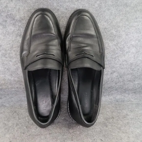 Express Shoes Men 11 Penny Loafer Slip On Leather Classic Lifestyle Preppy Black