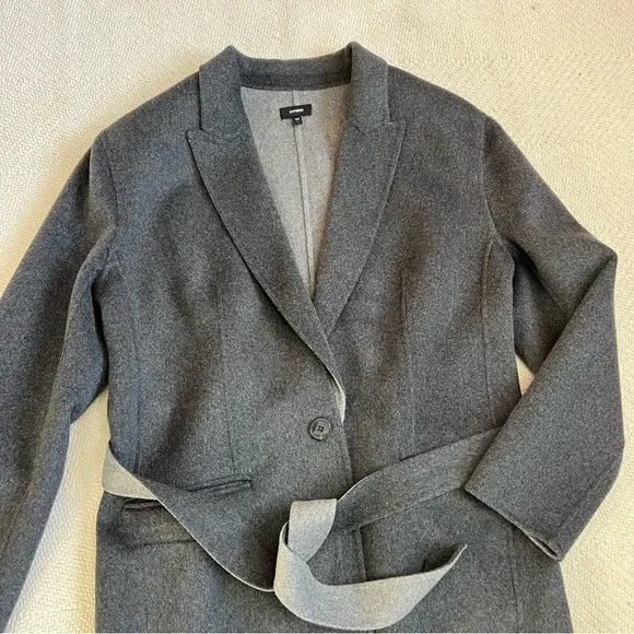 Express Wool-Blend Oversized Belted Jacket size Large