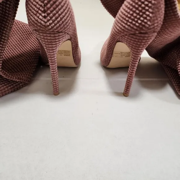 Fashion nova over the knee blush fabric boots size 11