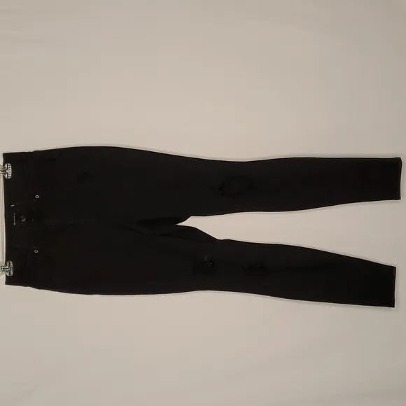 Fashion to Figure FTF High-rise Curvy Fit Skinny, blowout knee Jeans