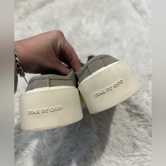 Fear of God 101 Canvas Backless Sneakers - Size 41 US8