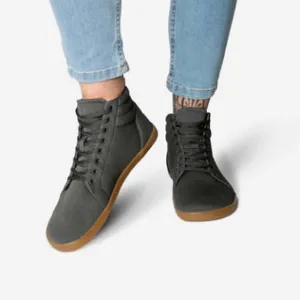 FeelGrounds Highrise Knit Barefoot Shoe in Gum Graphite Size EU 42